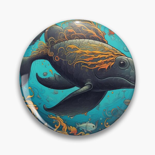 Item preview, Object Odyssey: Hyper-Detailed Fish Amidst a Vibrant Colorscape designed and sold by Bee Happy Creative™.