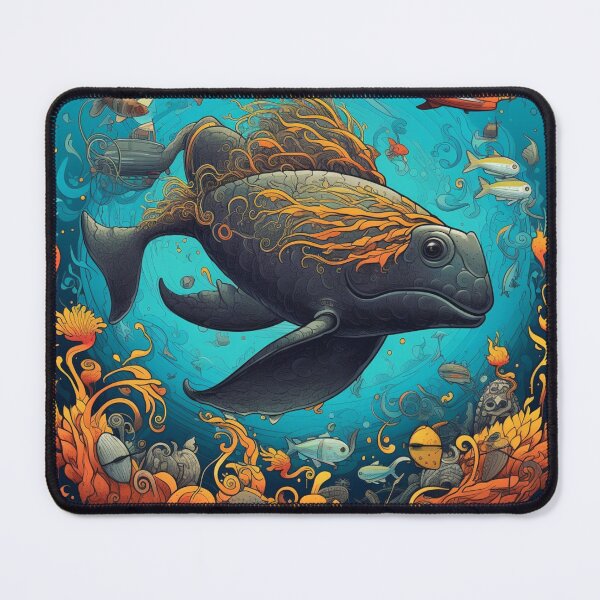 Item preview, Object Odyssey: Hyper-Detailed Fish Amidst a Vibrant Colorscape designed and sold by Bee Happy Creative™.