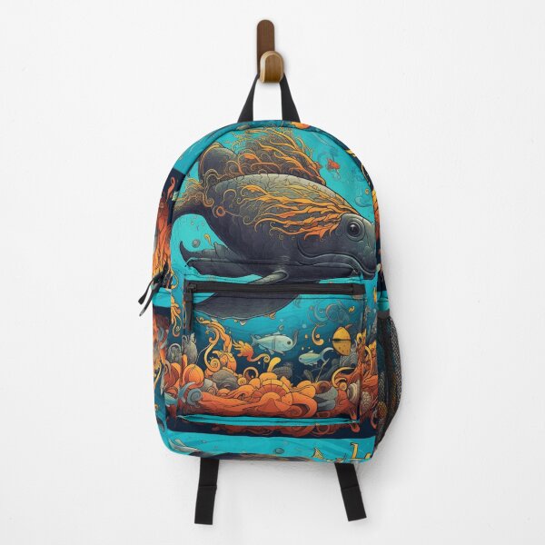 Item preview, Object Odyssey: Hyper-Detailed Fish Amidst a Vibrant Colorscape designed and sold by Bee Happy Creative™.