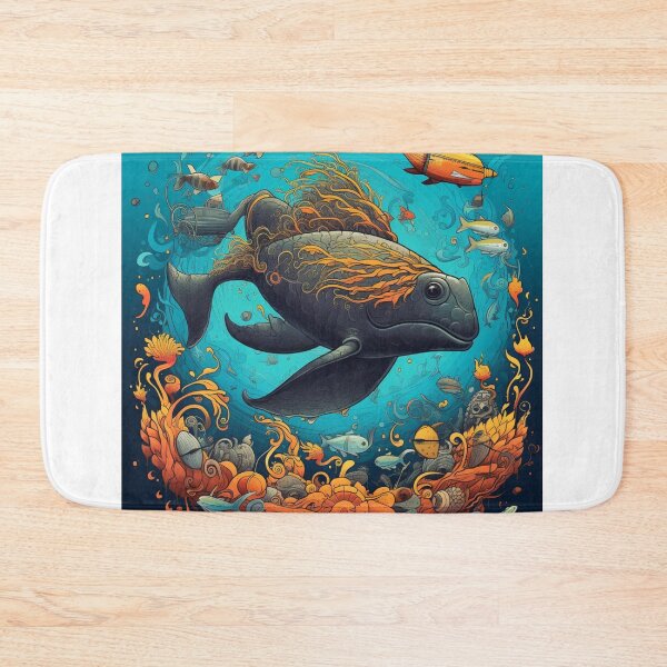 Item preview, Object Odyssey: Hyper-Detailed Fish Amidst a Vibrant Colorscape designed and sold by Bee Happy Creative™.