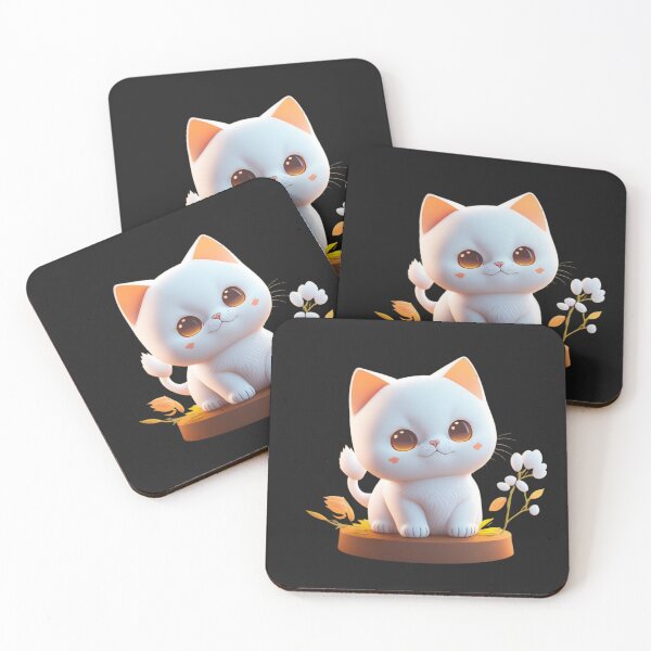 Item preview, Very Cute Cat Miaw Digital Chibi Art designed and sold by ChibiArtline.
