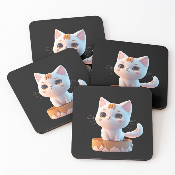 Item preview, Very Cute Cat Miaw Digital Chibi Art designed and sold by ChibiArtline.