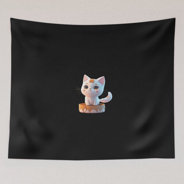 Item preview, Very Cute Cat Miaw Digital Chibi Art designed and sold by ChibiArtline.