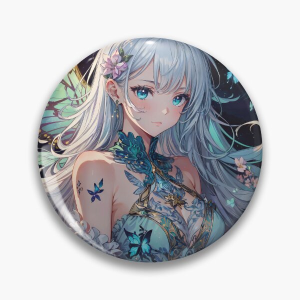 Artikelvorschau, Anime-Fee mit weißem Haar entworfen und verkauft von ByteyCreatives.