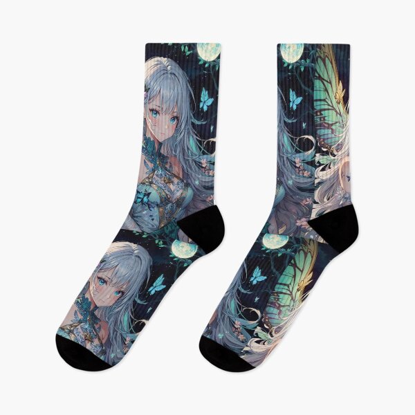 Item preview, Anime Fairy with White Hair designed and sold by ByteyCreatives.