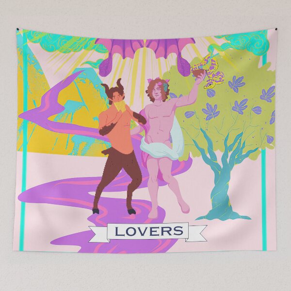 Item preview, Trans Masc Lovers Tarot Card designed and sold by Tenderchaos.