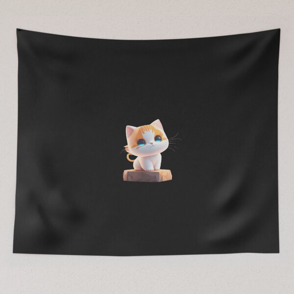 Item preview, Very Cute Cat Miaw Digital Chibi Art designed and sold by ChibiArtline.