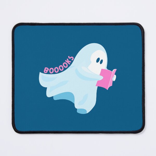 Item preview, booooks - cute ghost reading a book designed and sold by catdiasart.