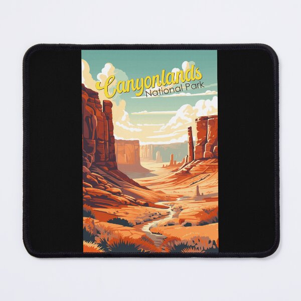 Item preview, Canyonlands National Park Illustration Retro designed and sold by KrisSidDesigns.
