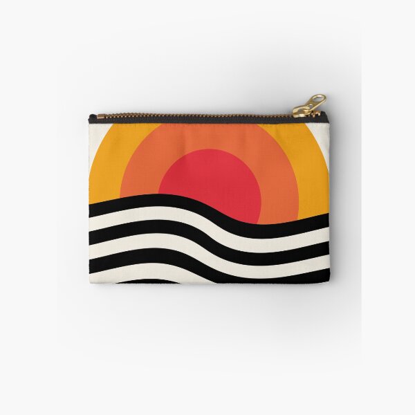 Item preview, Bauhaus Circle Lines Warped Yellow Orange Red designed and sold by ahumbleconcept.