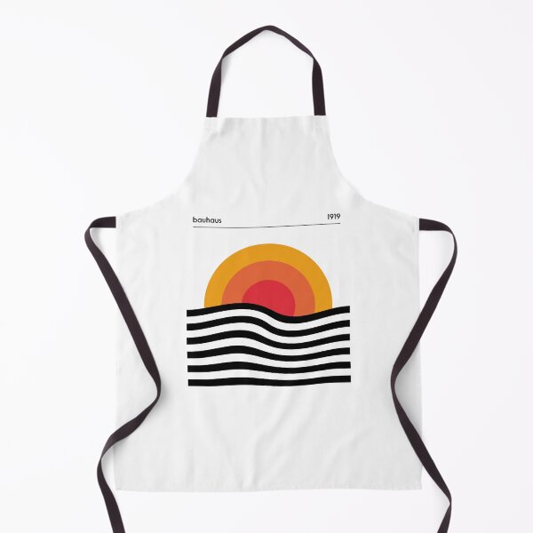 Item preview, Bauhaus Circle Lines Warped Yellow Orange Red designed and sold by ahumbleconcept.