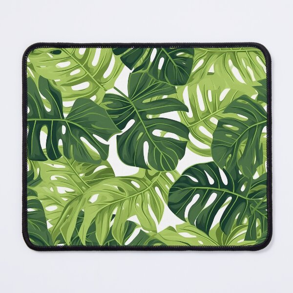 Item preview, Green Monstera Leaves Seamless Pattern designed and sold by GiveMeMood.