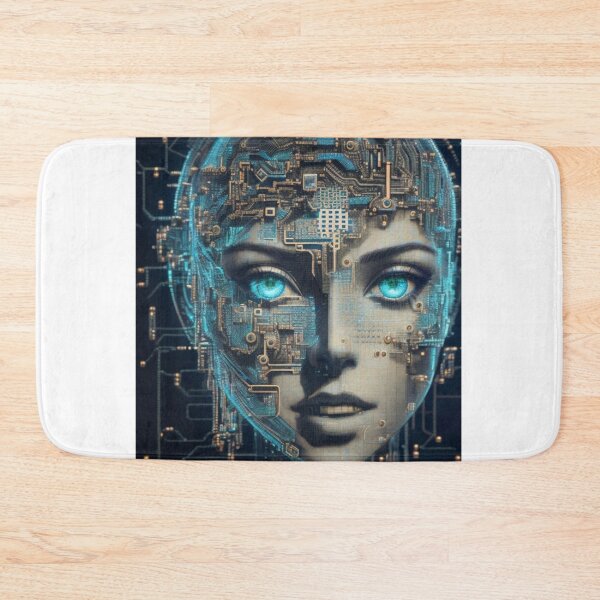 Item preview, cyber face, digital art, graphic art whit IA designed and sold by mirko-rimini.
