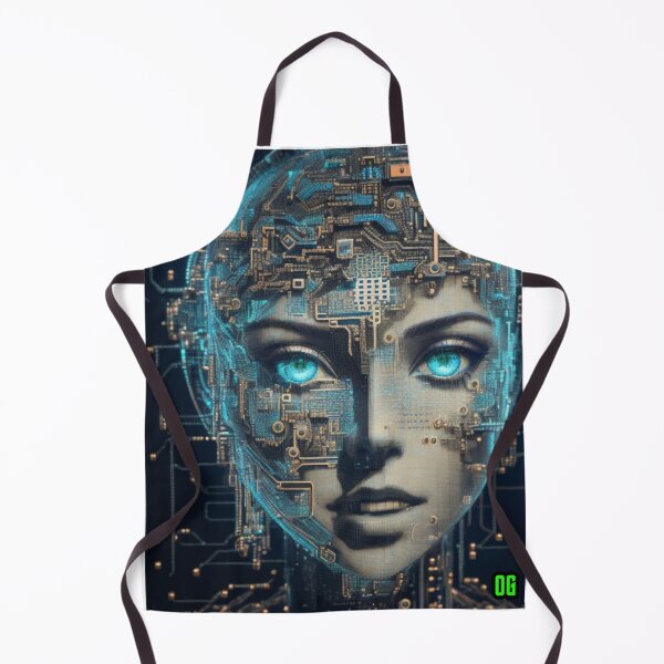 Item preview, cyber face, digital art, graphic art whit IA designed and sold by mirko-rimini.