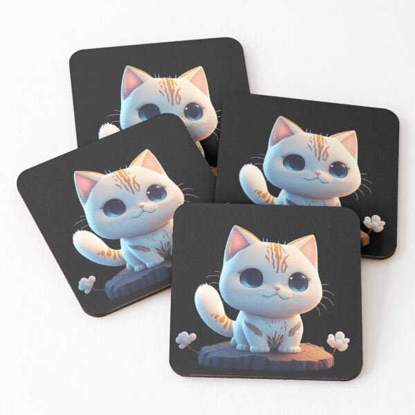 Item preview, Very Cute Cat Miaw Digital Chibi Art designed and sold by ChibiArtline.