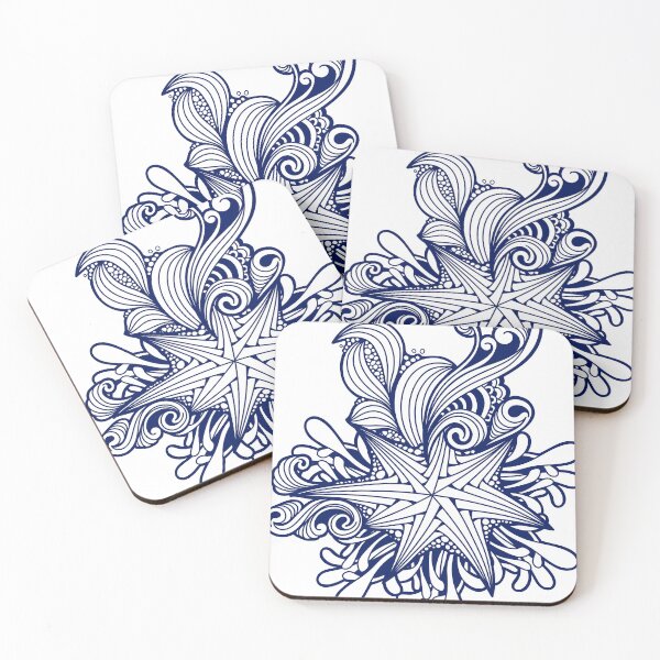 Item preview, Doodle design in blue designed and sold by Zentura.