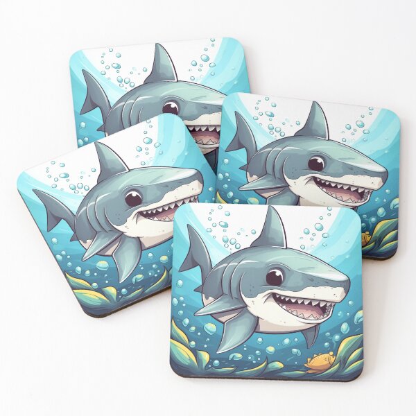 Item preview, Chomp! The Adventures of Little Shark: Cartoon Illustration designed and sold by Bee Happy Creative™.