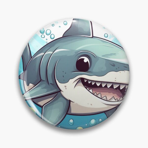 Item preview, Chomp! The Adventures of Little Shark: Cartoon Illustration designed and sold by Bee Happy Creative™.