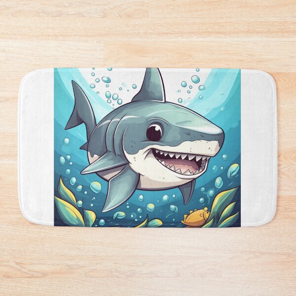 Item preview, Chomp! The Adventures of Little Shark: Cartoon Illustration designed and sold by Bee Happy Creative™.