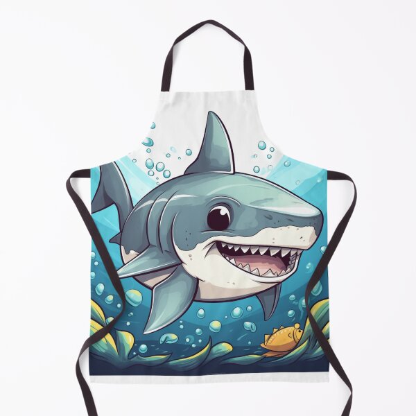 Item preview, Chomp! The Adventures of Little Shark: Cartoon Illustration designed and sold by Bee Happy Creative™.