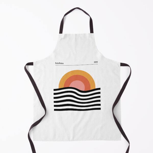 Item preview, Bauhaus Circle Lines Warped Yellow Orange Blush designed and sold by ahumbleconcept.