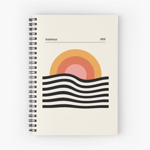 Item preview, Bauhaus Circle Lines Warped Yellow Orange Blush designed and sold by ahumbleconcept.