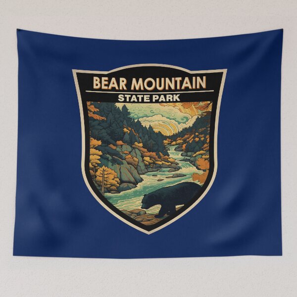 Item preview, Bear Mountain State Park New York Black Bear Badge designed and sold by KrisSidDesigns.