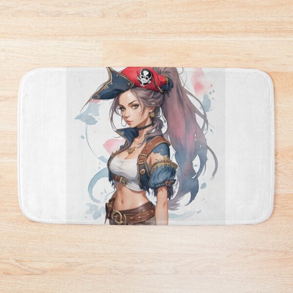 Item preview, Beauty Pirate girl, stickers, poster, magnet, t-shirt, digital art designed and sold by mirko-rimini.