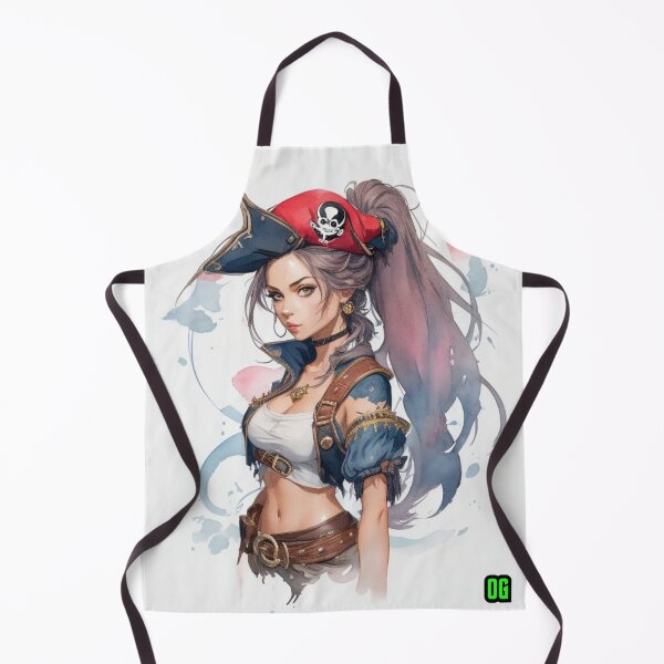 Item preview, Beauty Pirate girl, stickers, poster, magnet, t-shirt, digital art designed and sold by mirko-rimini.