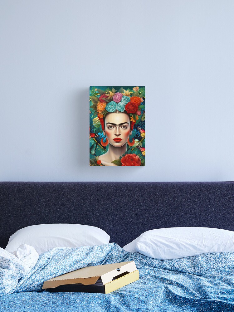 Thumbnail 2 of 3, Canvas Print, Frida Kahlo 5 designed and sold by motiashkar.
