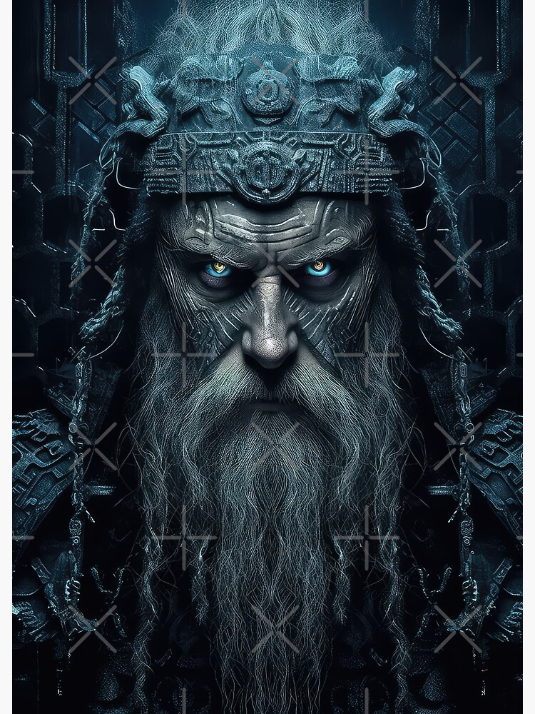 Odin's Wisdom - Realm of All-Father, the Norse God Sticker for Sale by  KamilMalinowski