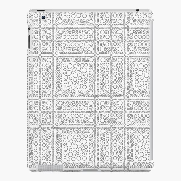 Plaid pattern of circles in black and white iPad Snap Case