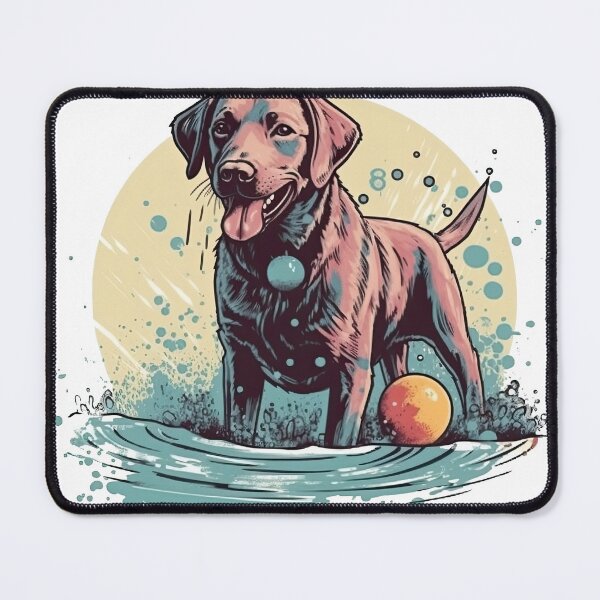 Item preview, Labrador Woof Pack - Loyal Retriever artwork in Bold Colors designed and sold by DooodleGod.