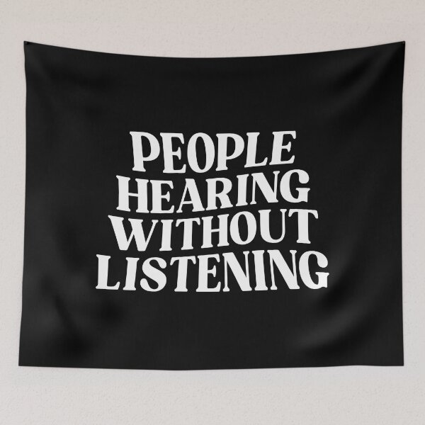 Item preview, People hearing (white) designed and sold by didijuca.