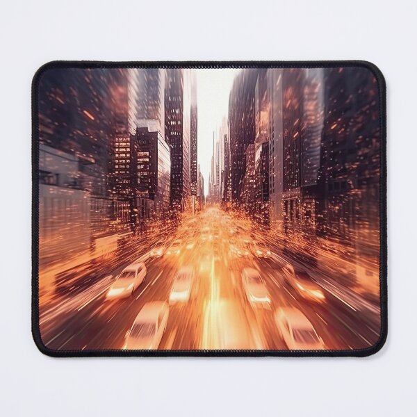 Item preview, Surreal Cinematic Motion Blur Shot, Special Effects, Cyberpunk, Long Exposure, New York, Night, Night designed and sold by artofsash.