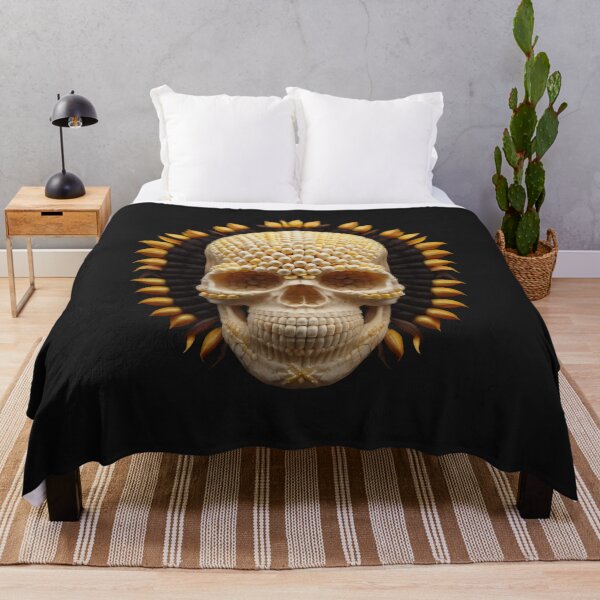 Item preview, Deluxe design made of embroidery skull textile Day of the Dead, Dia de los Muertos designed and sold by Tio-Tecun.