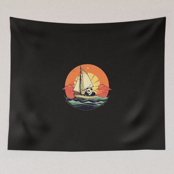 Item preview, Captain Panda Summer Boat Family Vacation designed and sold by NishiHayer.