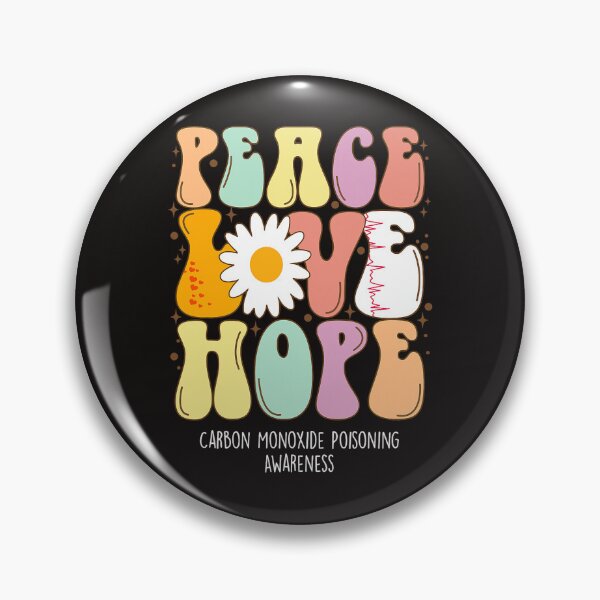 Item preview, Carbon Monoxide Poisoning Awareness Shirt Peace Love Hope designed and sold by NishiHayer.