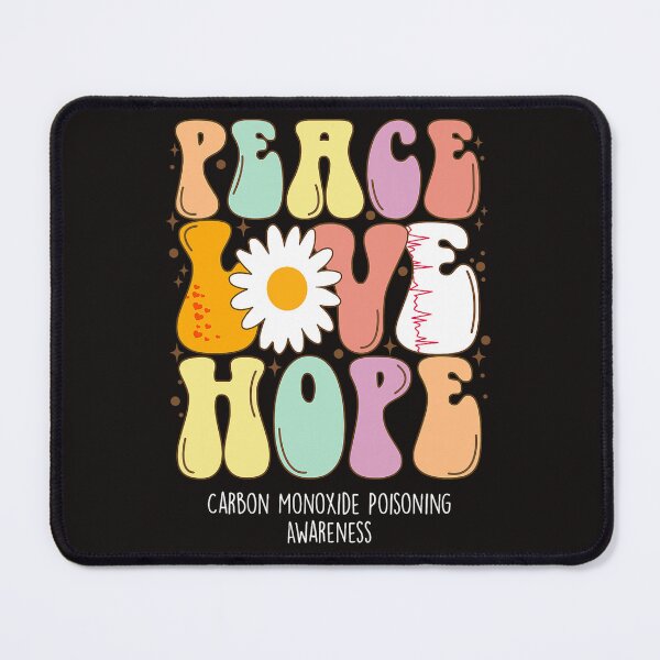 Item preview, Carbon Monoxide Poisoning Awareness Shirt Peace Love Hope designed and sold by NishiHayer.