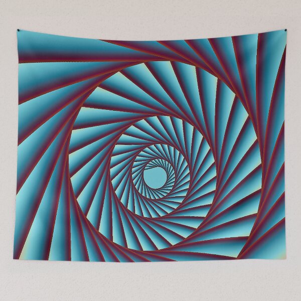 Item preview, Swirling Stripped Fractal designed and sold by natnat7w.