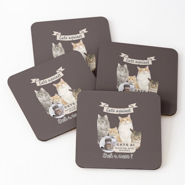Item preview, Cats against Cat AI – they’re working with mouse designed and sold by Narcisa22.