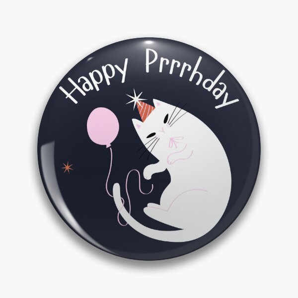 Item preview, Happy Prrrhday designed and sold by iDesign3.