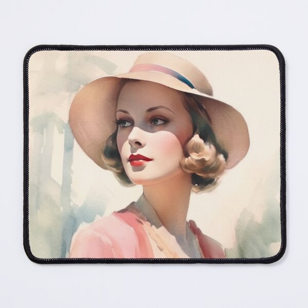 Item preview, Beautiful 1930s Fashion Model Art designed and sold by LuluLovely.