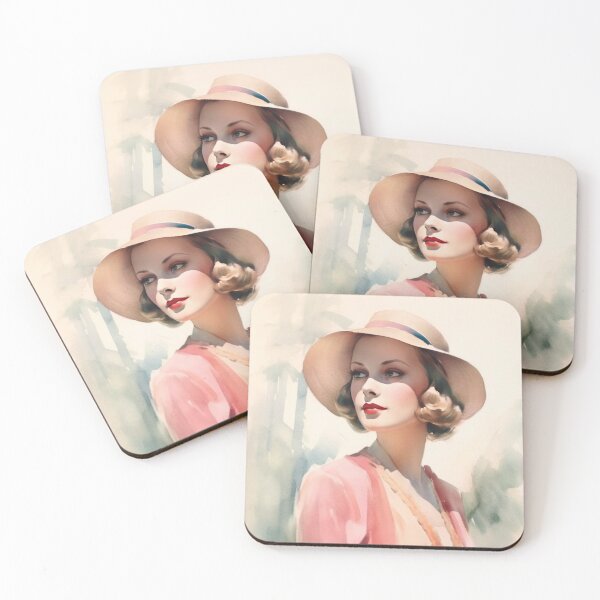 Item preview, Beautiful 1930s Fashion Model Art designed and sold by LuluLovely.