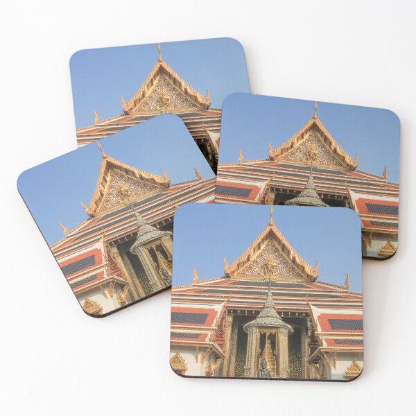 Item preview, Intricate Mosaic Tile and Gold on Thai Architecture designed and sold by SafariByMarisa.