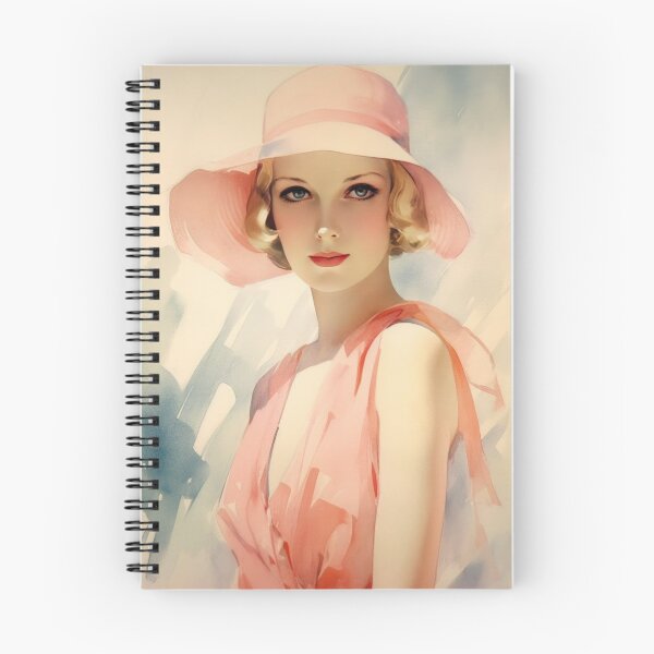 Item preview, Lovely 1930s Fashion Model Watercolor Illustration designed and sold by LuluLovely.
