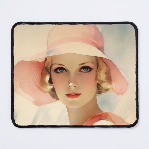 Item preview, Lovely 1930s Fashion Model Watercolor Illustration designed and sold by LuluLovely.