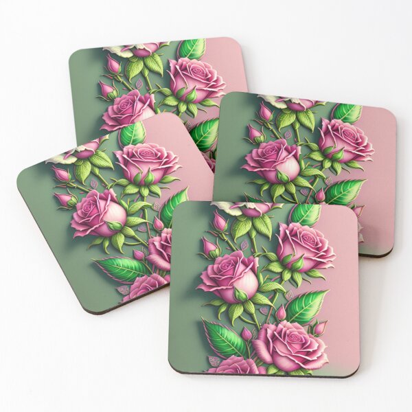 Item preview, Pink floral representation  designed and sold by JLeonardoArt.