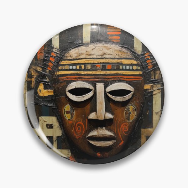 Item preview, Authentic African Mask Poster - Cultural Art Collection designed and sold by Art-Syndicate.