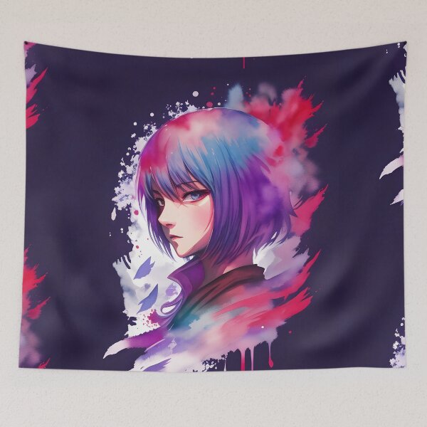 Item preview, Angry anime style splash paint designed and sold by vasanthrajark.